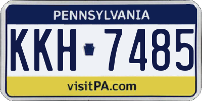 PA license plate KKH7485