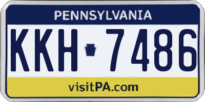 PA license plate KKH7486