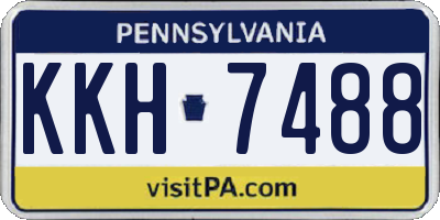 PA license plate KKH7488
