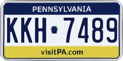 PA license plate KKH7489