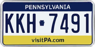 PA license plate KKH7491