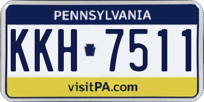 PA license plate KKH7511