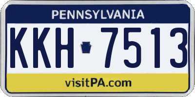 PA license plate KKH7513