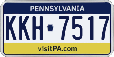 PA license plate KKH7517