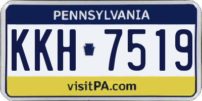 PA license plate KKH7519