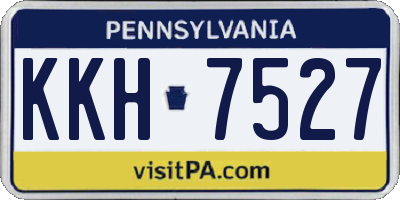 PA license plate KKH7527