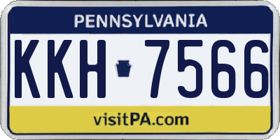 PA license plate KKH7566