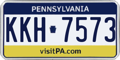 PA license plate KKH7573