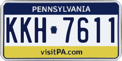 PA license plate KKH7611
