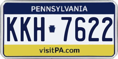 PA license plate KKH7622
