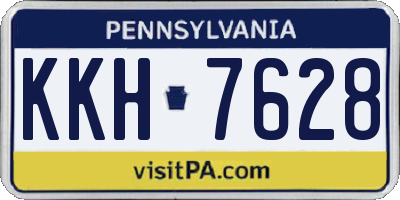 PA license plate KKH7628