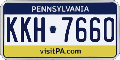 PA license plate KKH7660