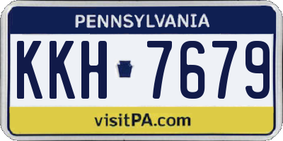 PA license plate KKH7679
