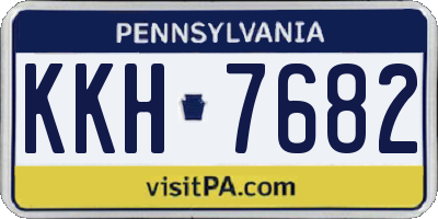 PA license plate KKH7682