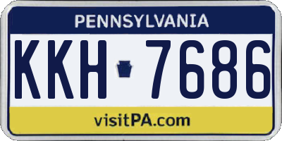PA license plate KKH7686