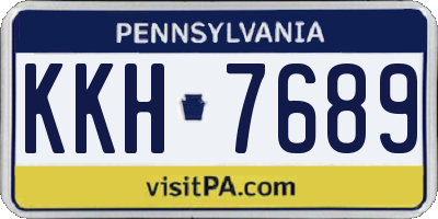 PA license plate KKH7689
