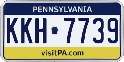 PA license plate KKH7739