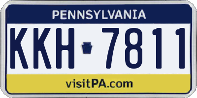 PA license plate KKH7811