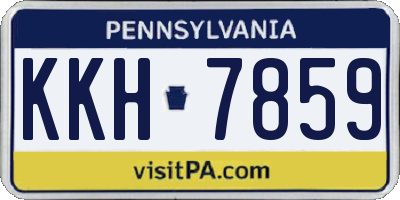 PA license plate KKH7859