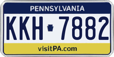 PA license plate KKH7882