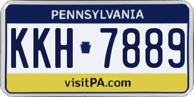 PA license plate KKH7889