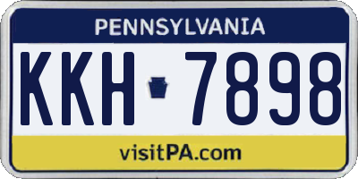 PA license plate KKH7898