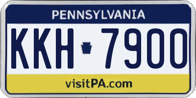 PA license plate KKH7900