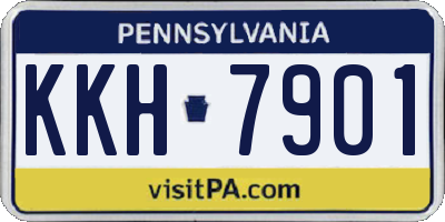 PA license plate KKH7901