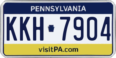 PA license plate KKH7904
