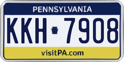 PA license plate KKH7908