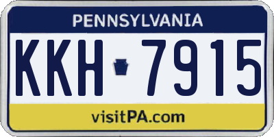 PA license plate KKH7915