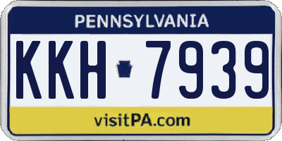 PA license plate KKH7939