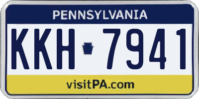 PA license plate KKH7941