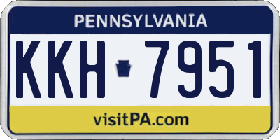 PA license plate KKH7951