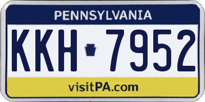 PA license plate KKH7952
