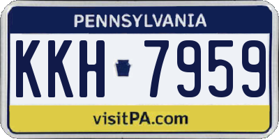 PA license plate KKH7959