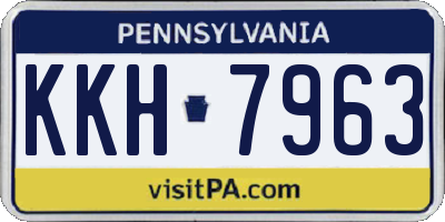 PA license plate KKH7963