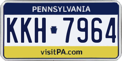 PA license plate KKH7964