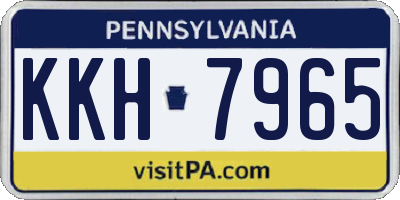 PA license plate KKH7965