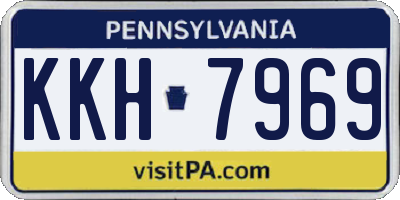 PA license plate KKH7969