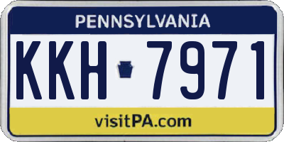 PA license plate KKH7971