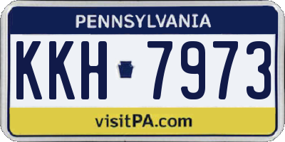 PA license plate KKH7973