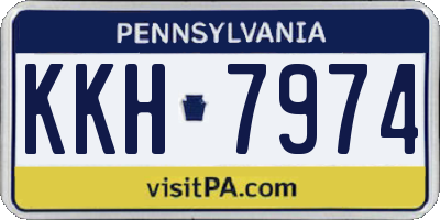 PA license plate KKH7974
