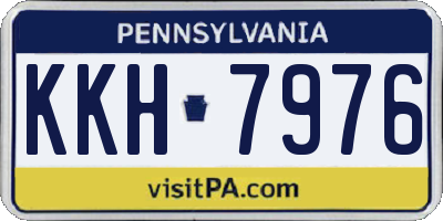 PA license plate KKH7976