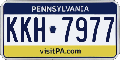 PA license plate KKH7977