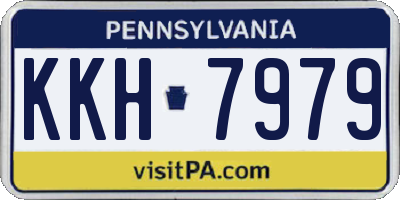 PA license plate KKH7979