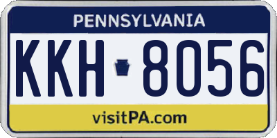 PA license plate KKH8056