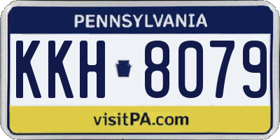 PA license plate KKH8079