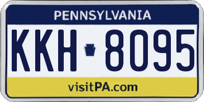 PA license plate KKH8095