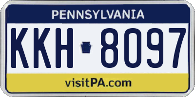 PA license plate KKH8097